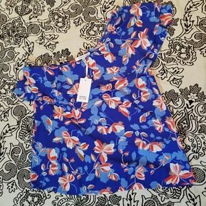 Women's medium Rose + Olive floral top